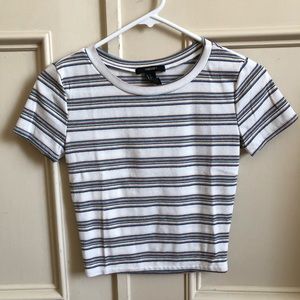 Forever 21 Striped Crop Top